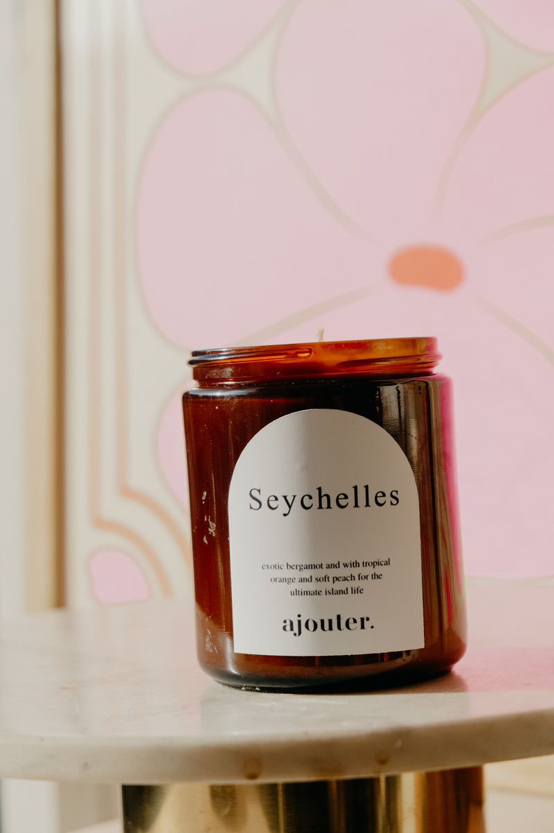 Seychelles Bergamot and Peach Soy Wax Candle