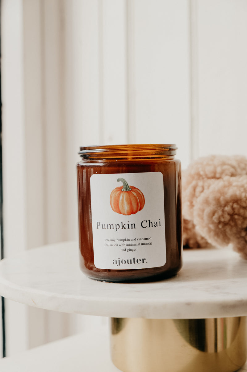 Pumpkin Chai Soy Wax Handmade Candle