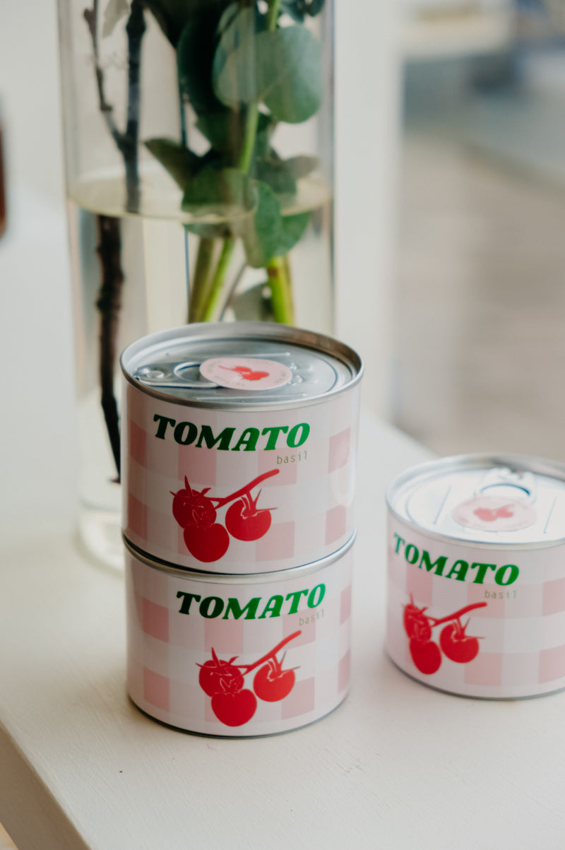 Tomato and Basil Soy Wax Tin Candle