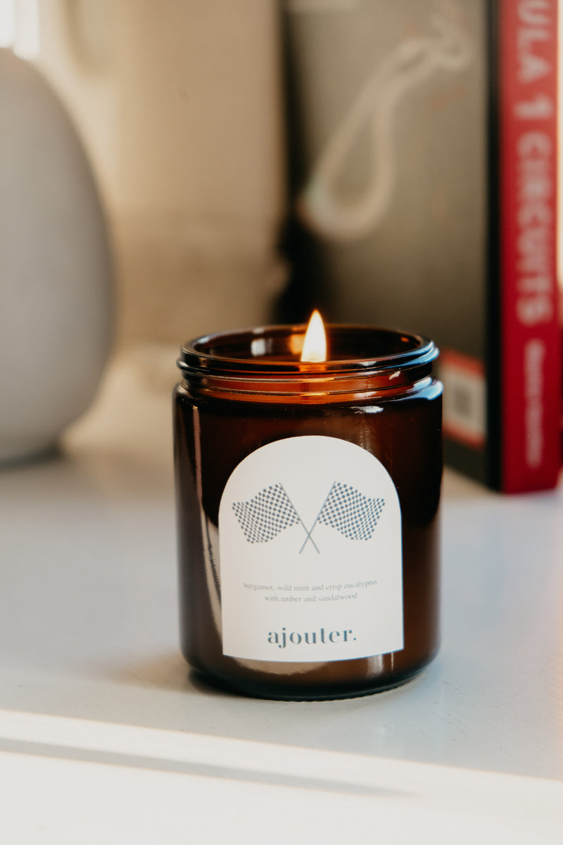 F1 Formula 1 Parc Ferme Candle - custom team options