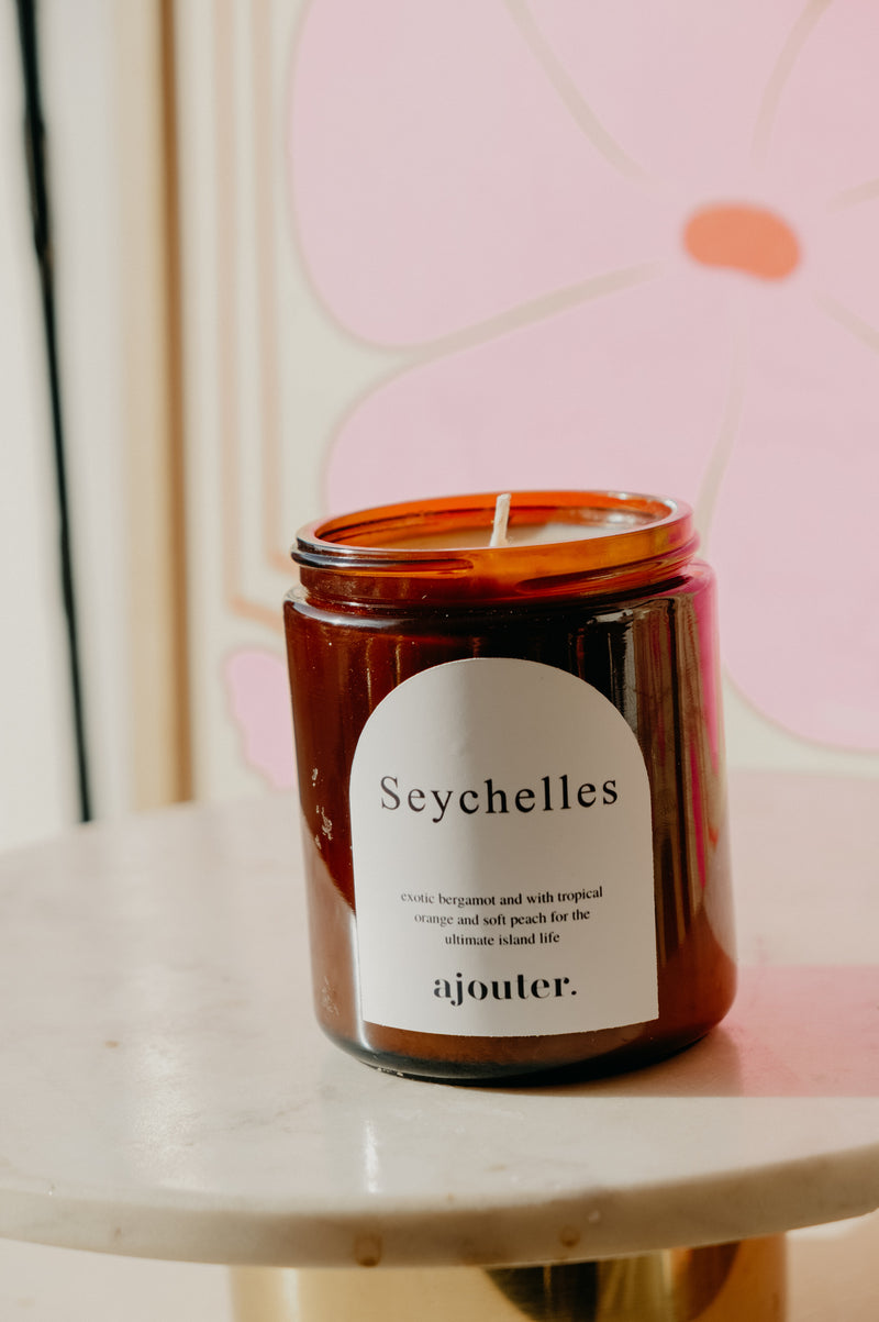 Seychelles Bergamot and Peach Soy Wax Candle