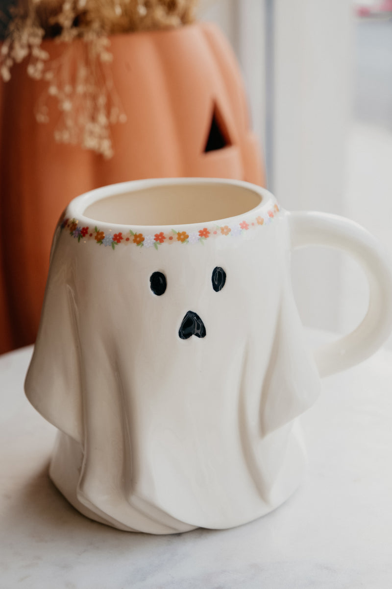 Gracie XL Flower Crown Ghost Mug