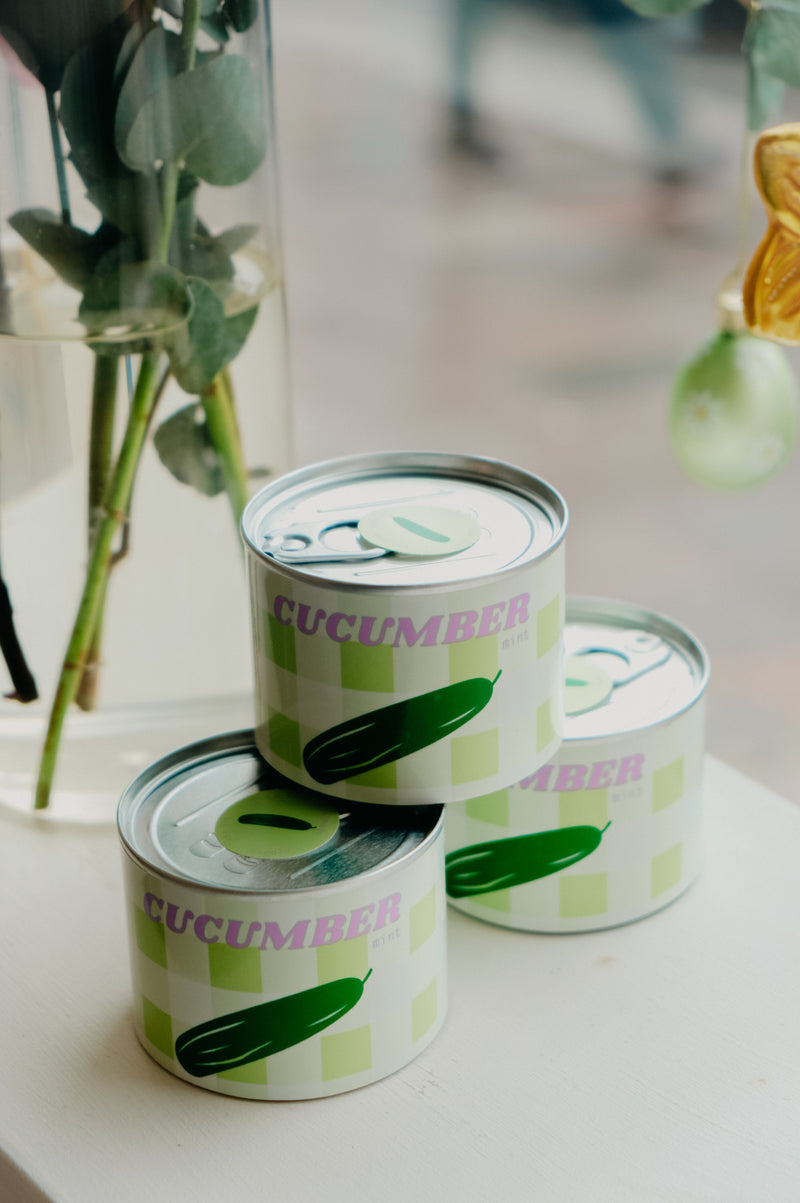 Cucumber Scented Soy Wax Tin Candle