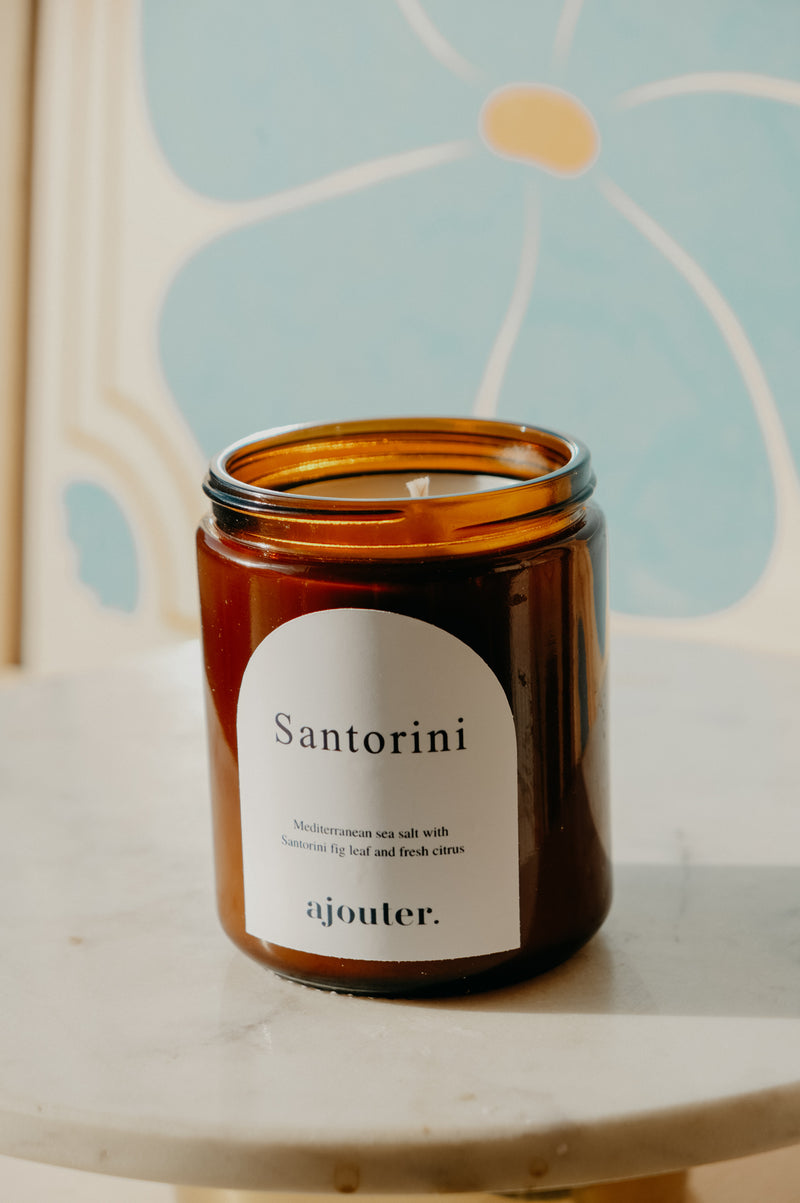 Santorini Sea Salt and Fig Soy Wax Candle