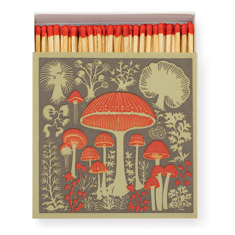 Retro Mushroom Autumn Matchbox