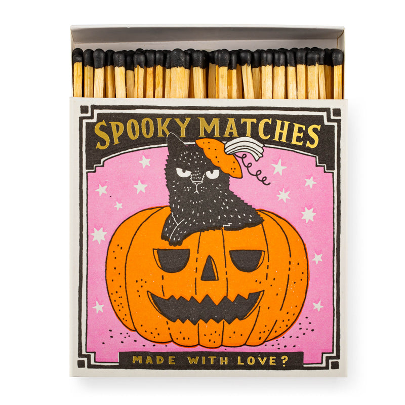 Halloween Pumpkin Cat Matchbox