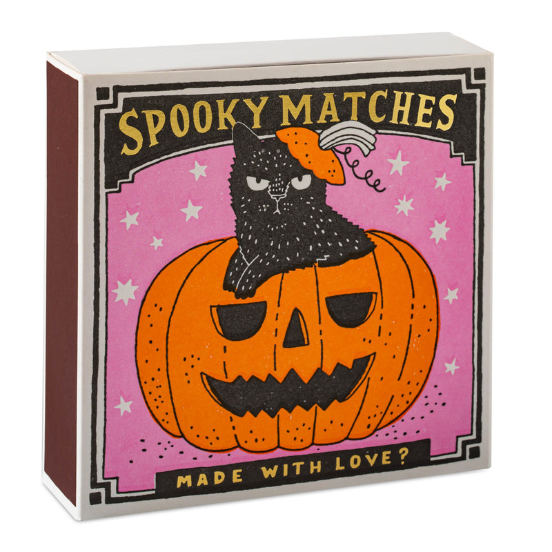 Halloween Pumpkin Cat Matchbox