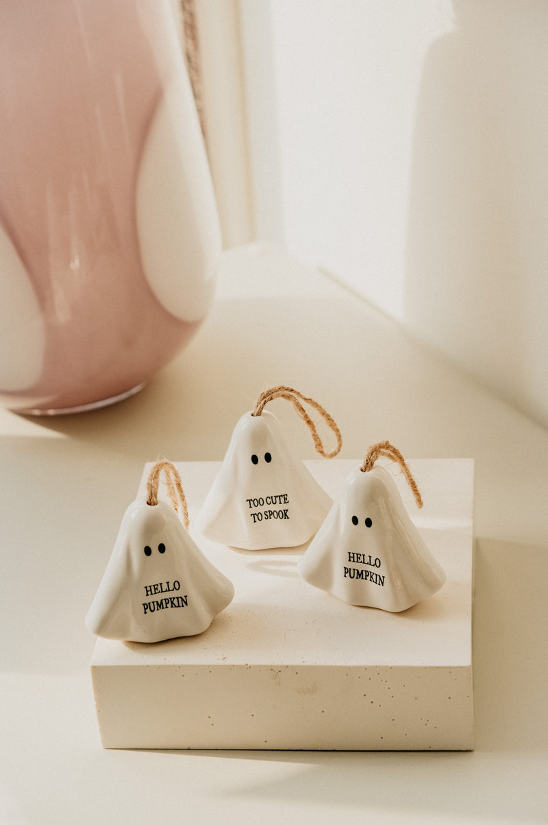 Ghost Ceramic Hanging Ornament