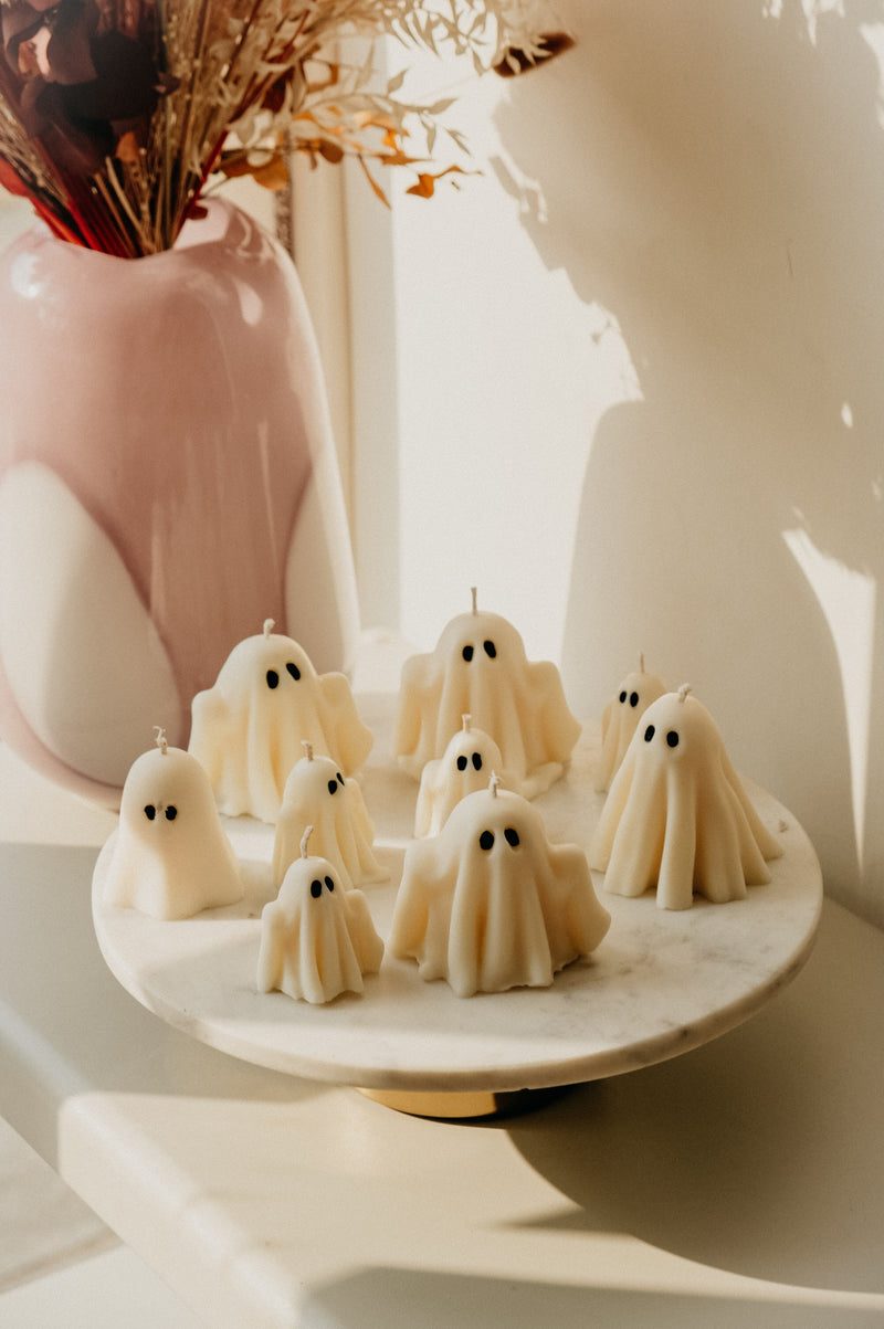 Ghost Halloween Autumn Soy Wax Candle