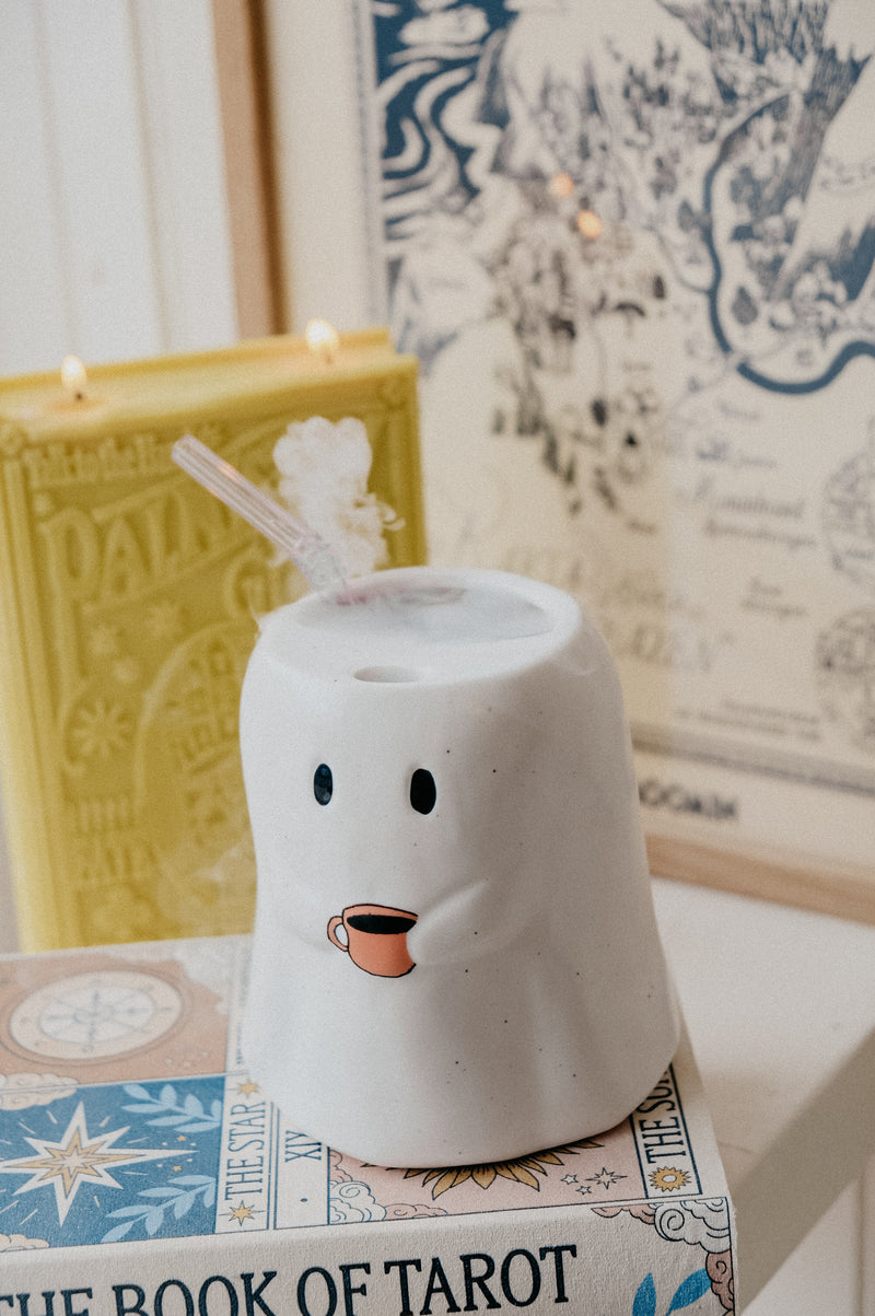 Gaia Ghost XL Halloween Autumn Ceramic To-Go Takeaway Mug