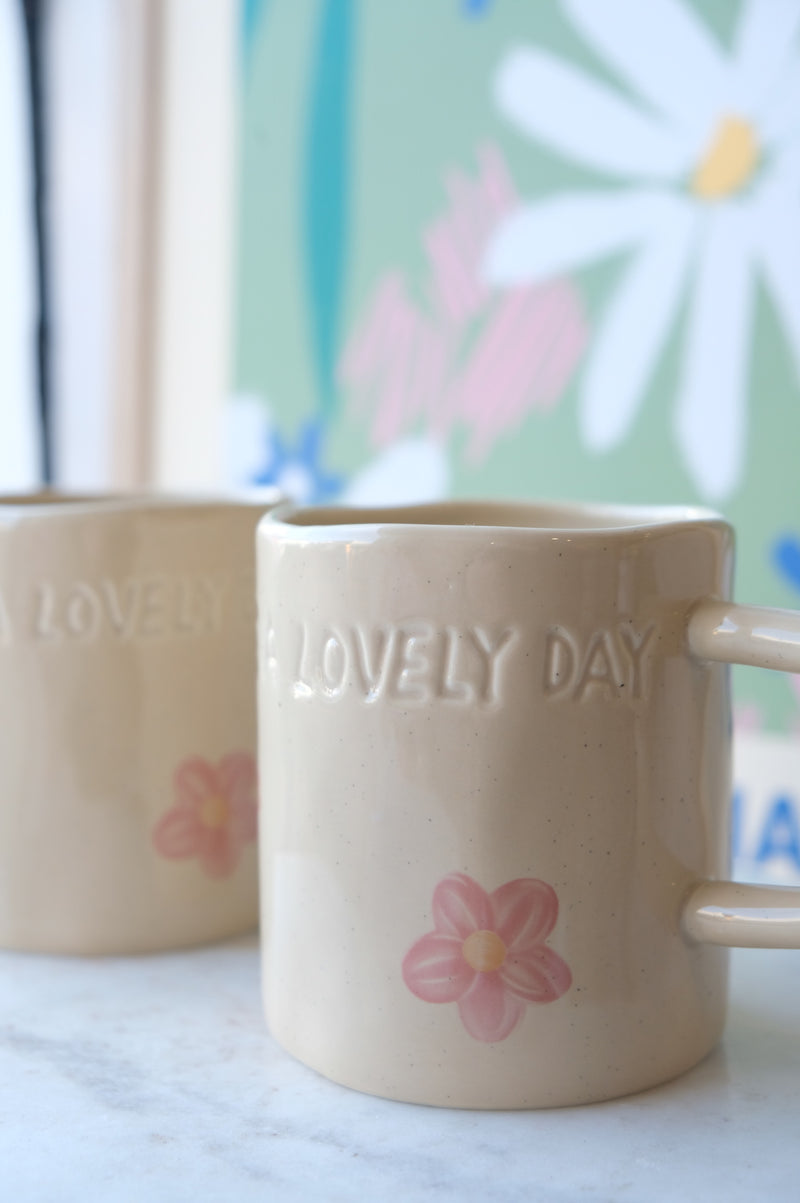 Haley XL Handmade Lovely Day Coffee Mug