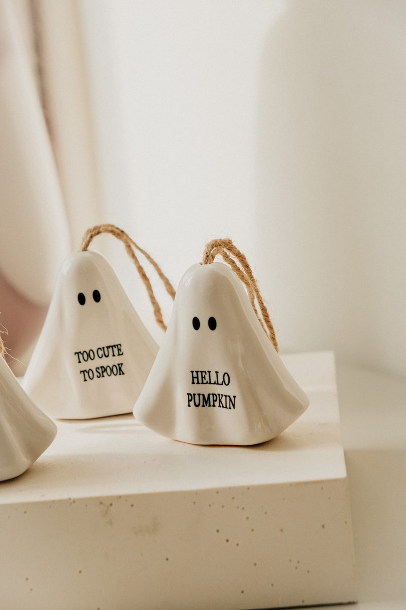 Ghost Ceramic Hanging Ornament