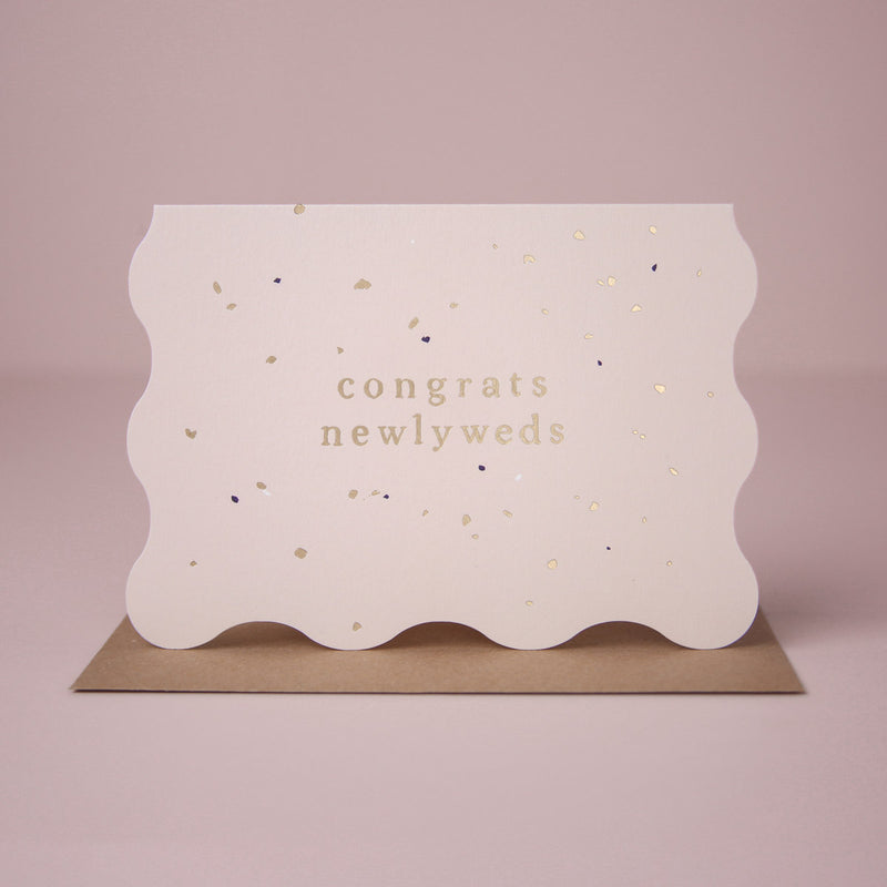 Newlyweds Confetti Card Wedding Card