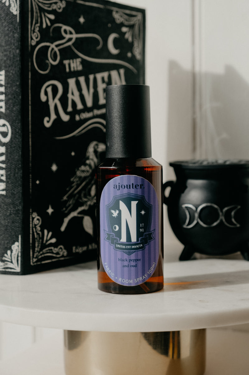 Nevermore Wednesday Black Pepper and Oud Room / Fabric Spray