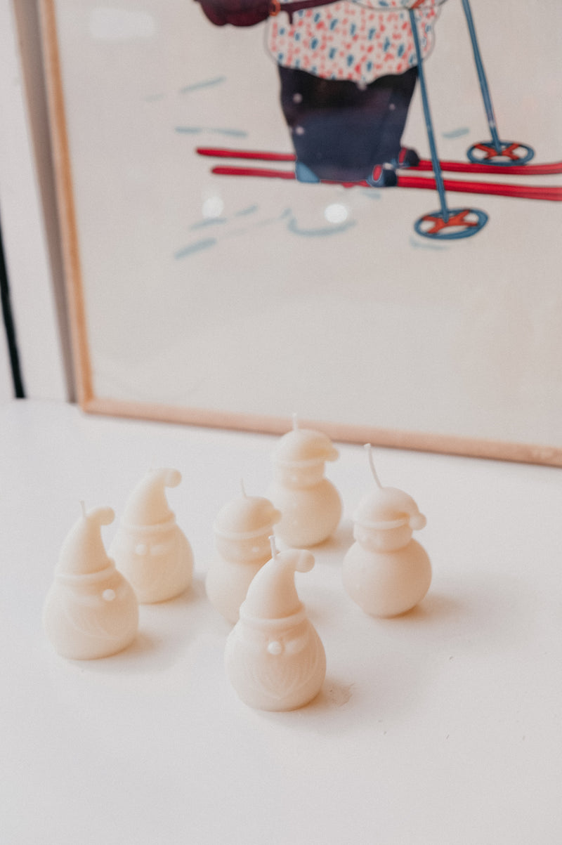Snowman / Santa Christmas Scented Soy Wax Candle