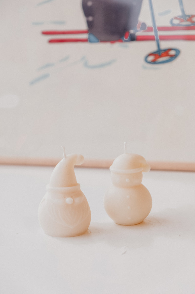 Snowman / Santa Christmas Scented Soy Wax Candle