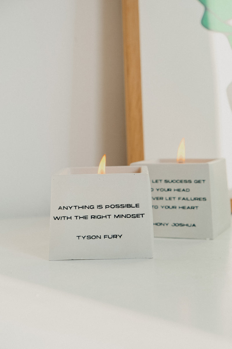 Sports Motivational Quote Customise Candle Jar