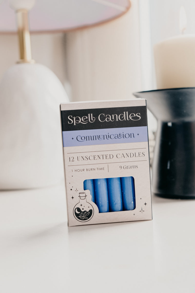 Communication Blue Spell Candles - box of 12