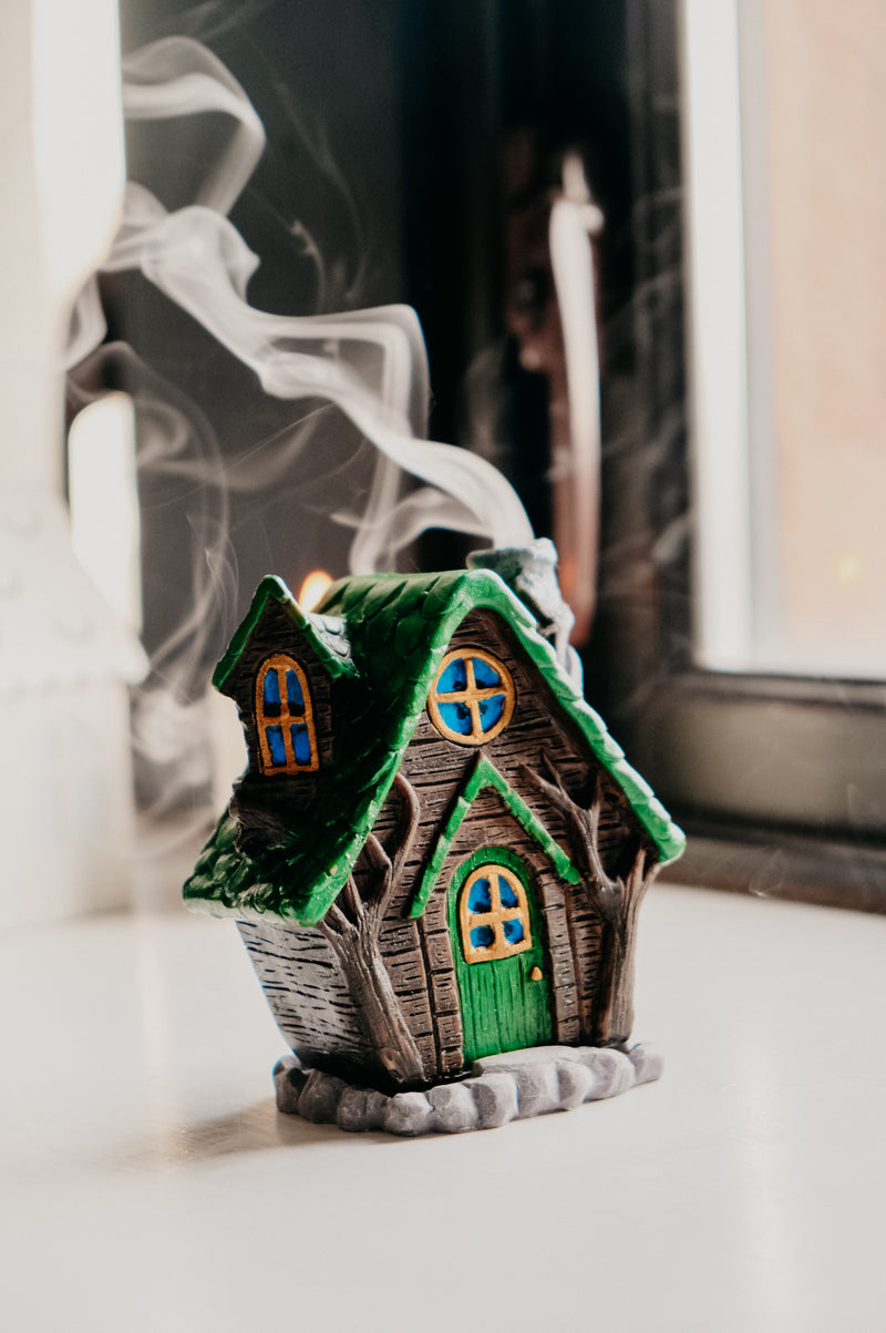 Cottage Cabin Incense Cone Burner