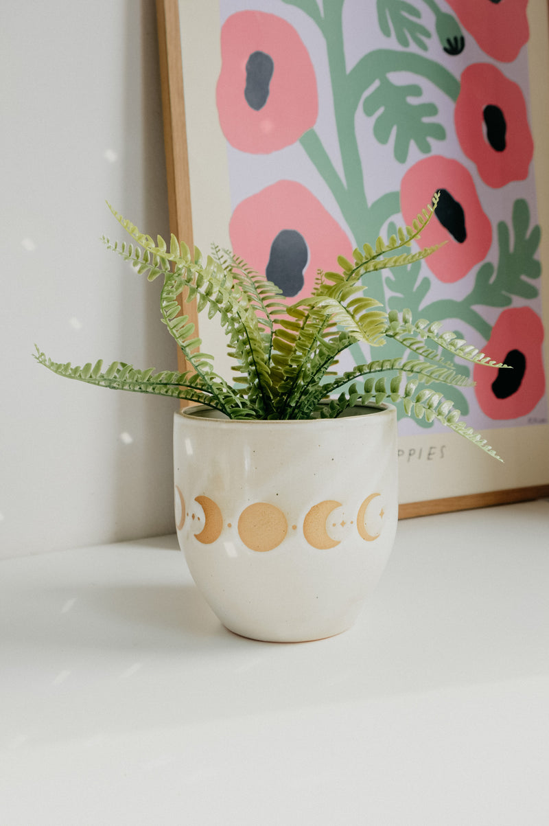 moon plant pot Moon Phase Celestial Ceramic Plant Pot – Ajouter