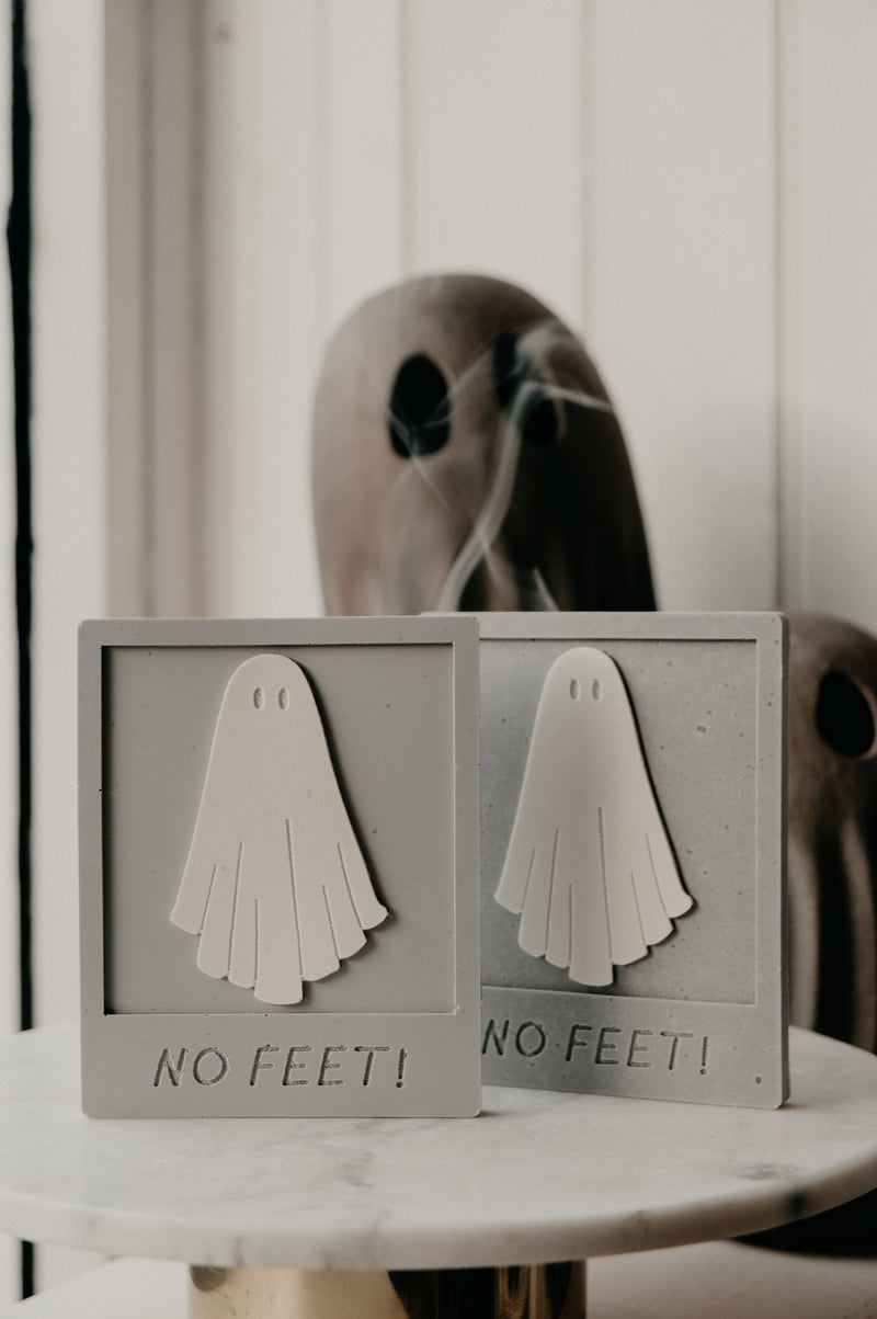 Beetlejuice No Feet Eco-Concrete Polaroid Coaster