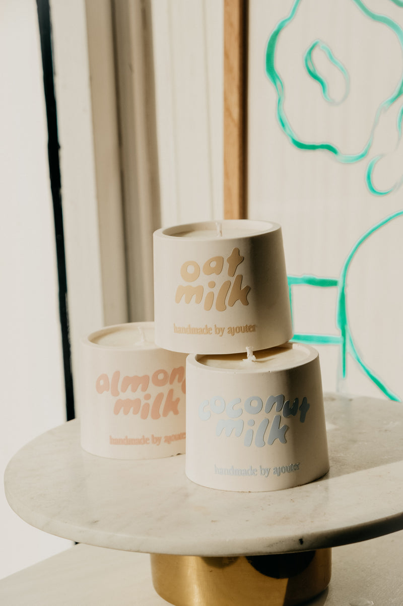 Coconut Milk / Almond Milk / Oat Milk Soy Wax Candle