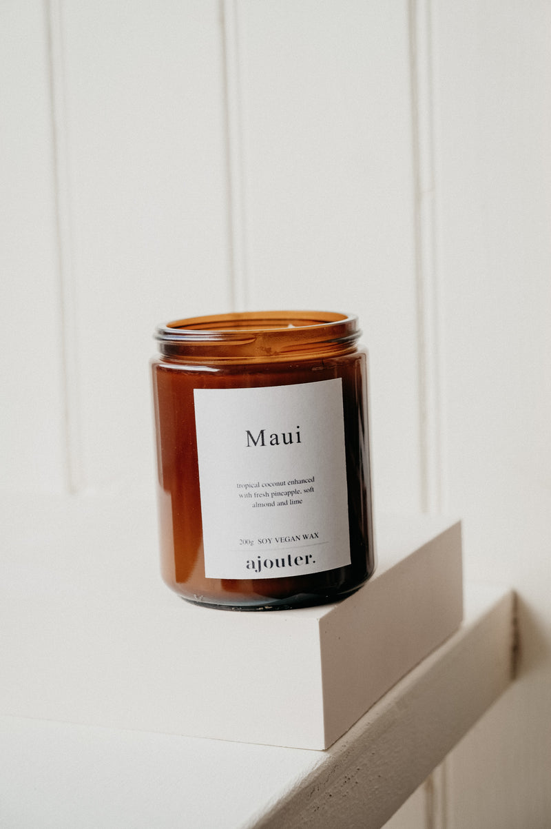 Maui Coconut and Pineapple Soy Wax Candle