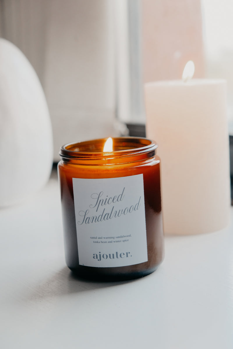 Spiced Sandalwood Christmas Soy Wax Candle