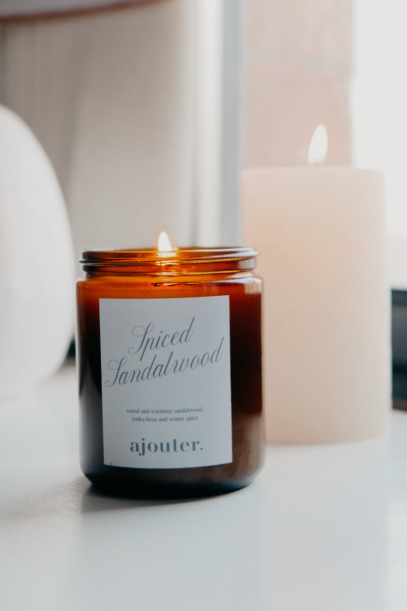 Spiced Sandalwood Christmas Soy Wax Candle