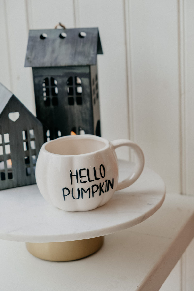 Hello Pumpkin Autumn Halloween Coffee Mug