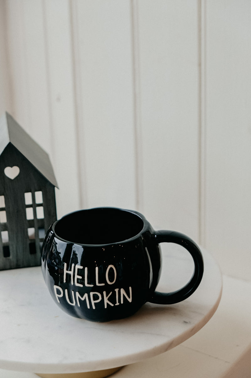 Hello Pumpkin Autumn Halloween Coffee Mug