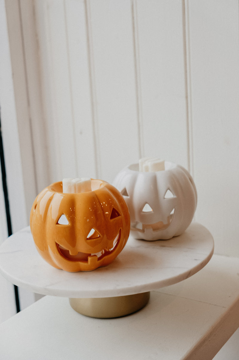 Jack-o-Lantern Halloween Carved Pumpkin Wax Melt Burner