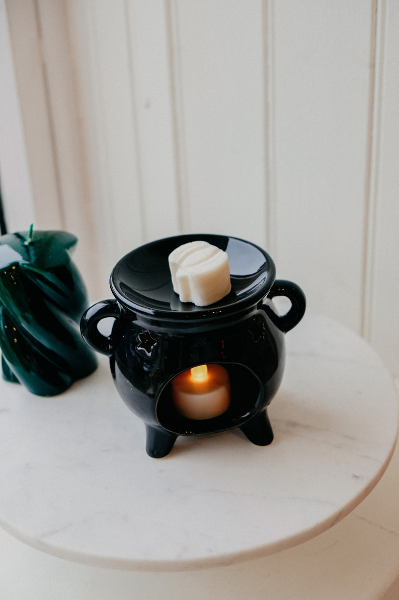 Black Cauldron Halloween Wax Melt Burner
