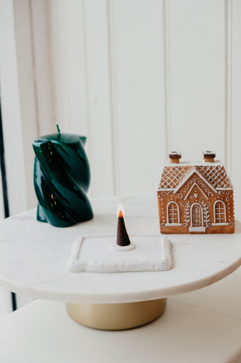 Gingerbread House Incense Cone Burner