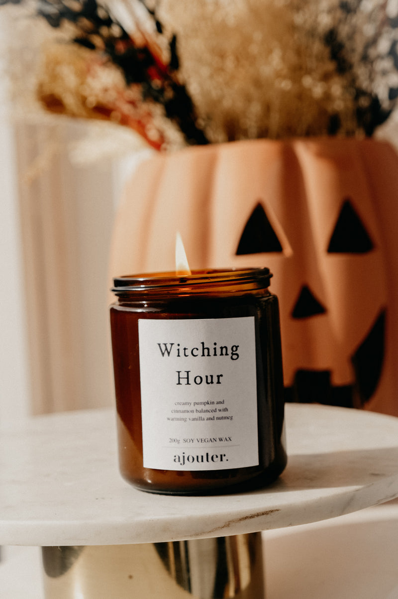 Witching Hour Halloween Autumn Candle