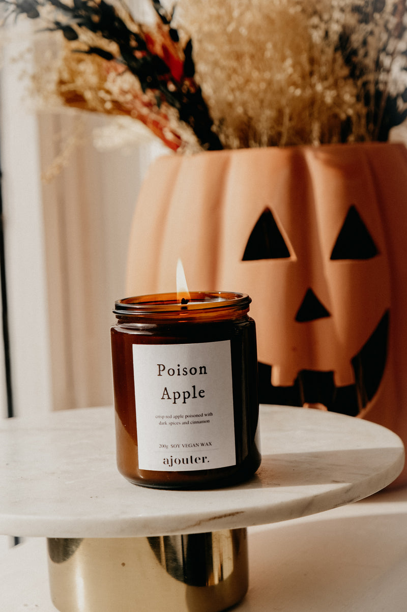 Poison Apple Halloween Autumn Candle