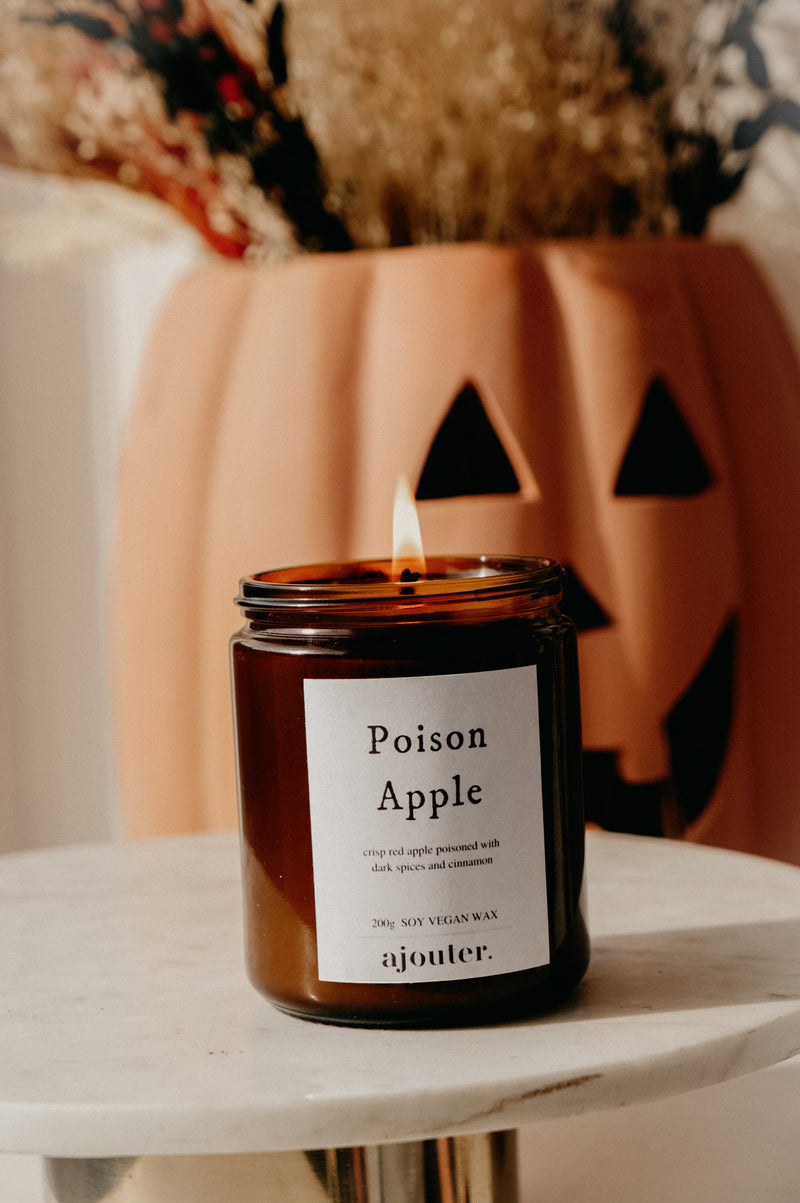 Poison Apple Halloween Autumn Candle