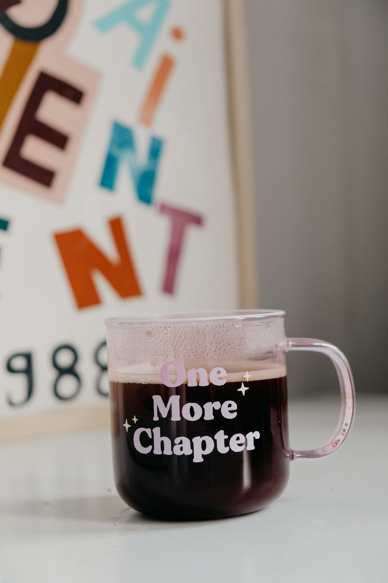 Book Club More Chapter Bookish Borosilicate Glass Cup Mug – Ajouter