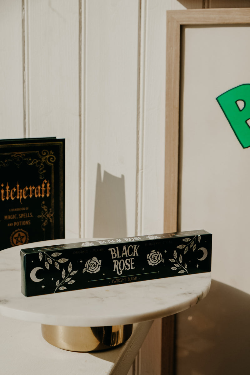 Black Rose Halloween Autumn Incense Sticks - Pack of 15