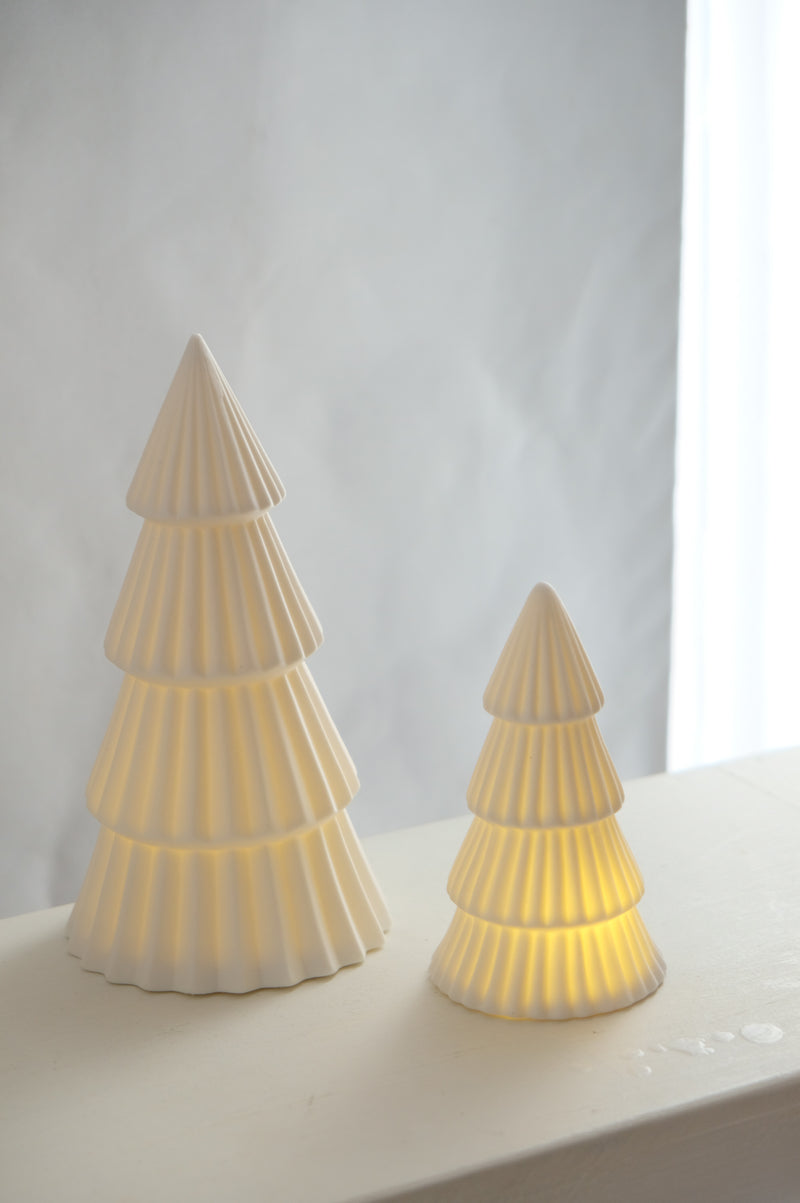 White LED Ceramic Tree - 2 sizes
