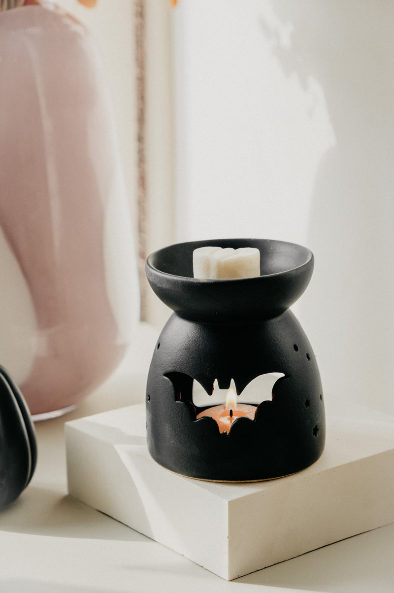 Bat Black Halloween Wax Melt Burner