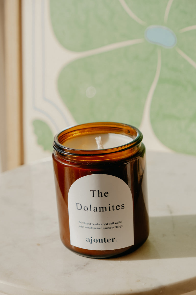 The Dolamites Summer Birch and Cedarwood Soy Wax Candle