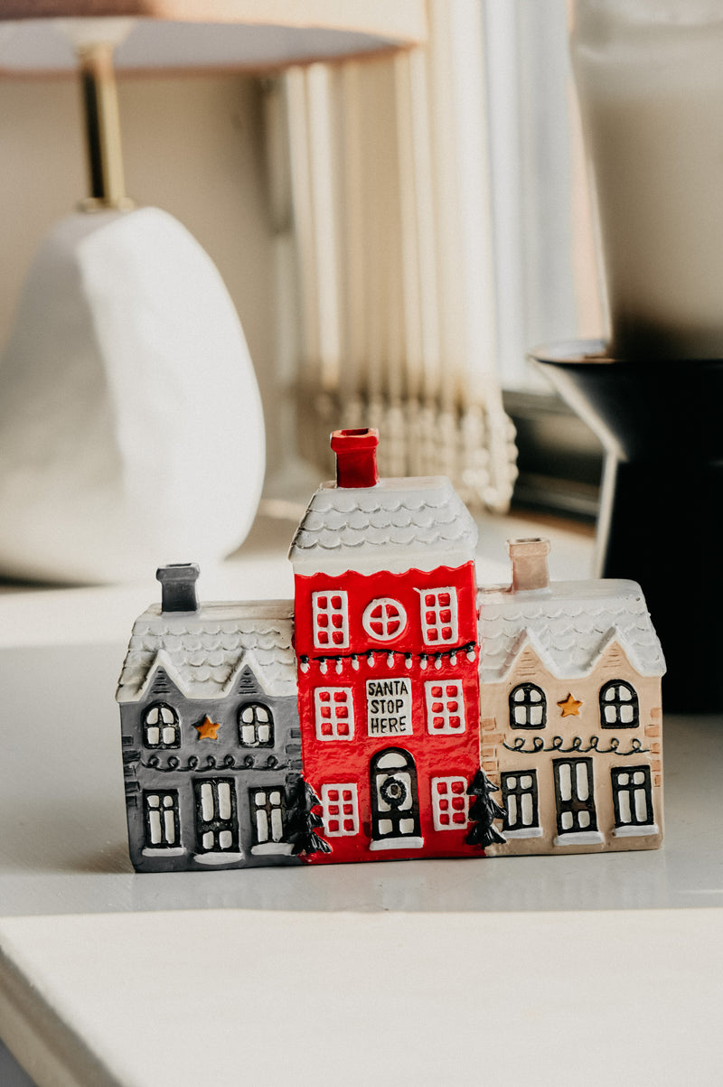 Christmas House Village Incense Burner