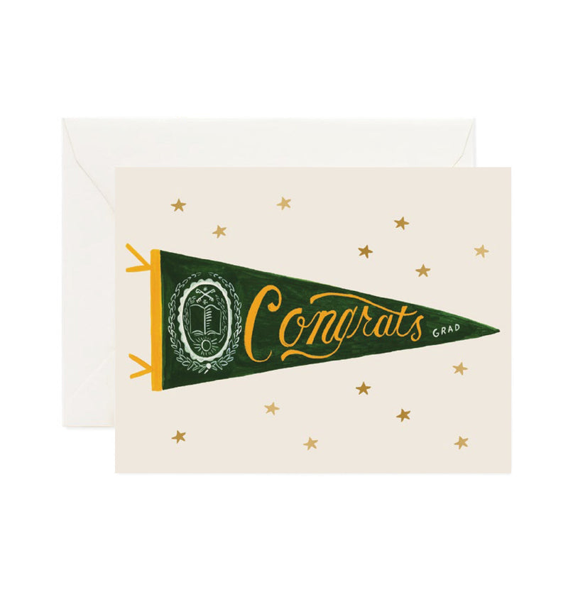 Congrats Flag School Graduation Card