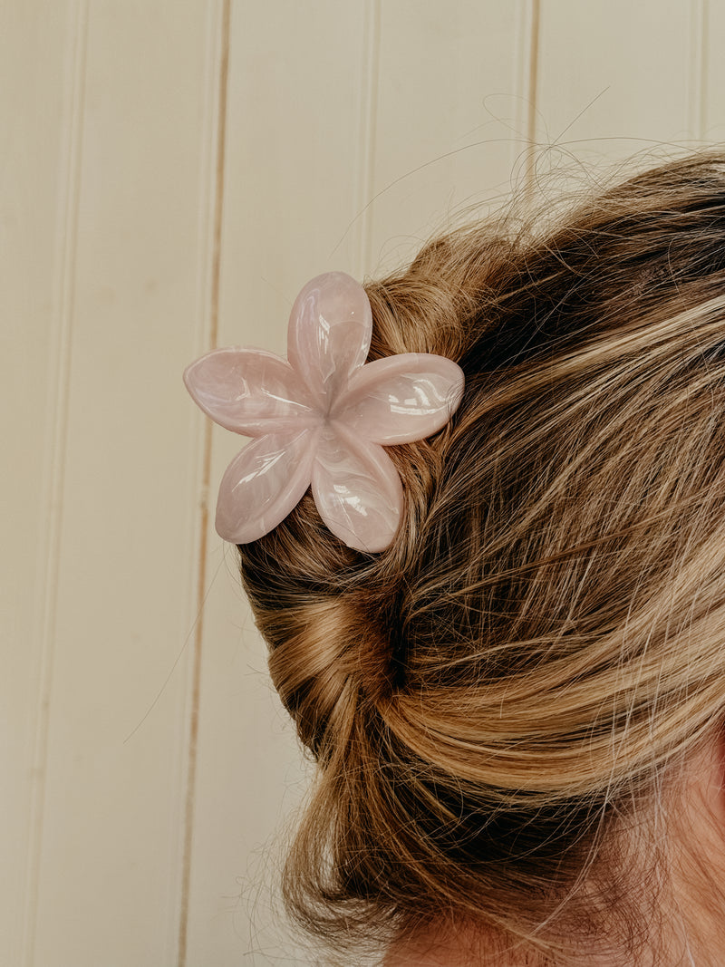 Moana Pink Bloom Flower Claw Clip