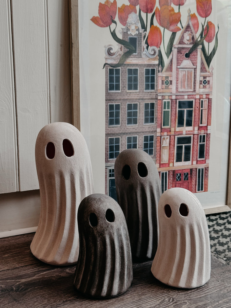 Ghost Terracotta Tealight holder - 2 colours / 3 sizes