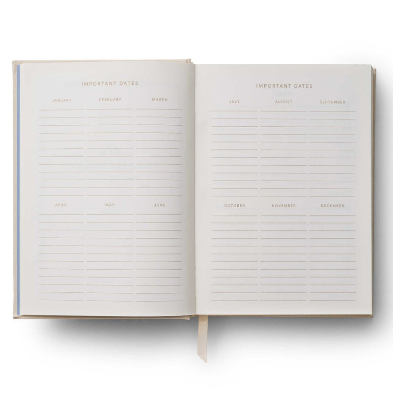 Wildlfowers Embroidered 5 year Journal Diary Book