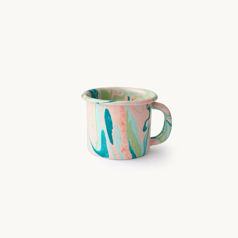 Pink and Green Marble Coffee Mug