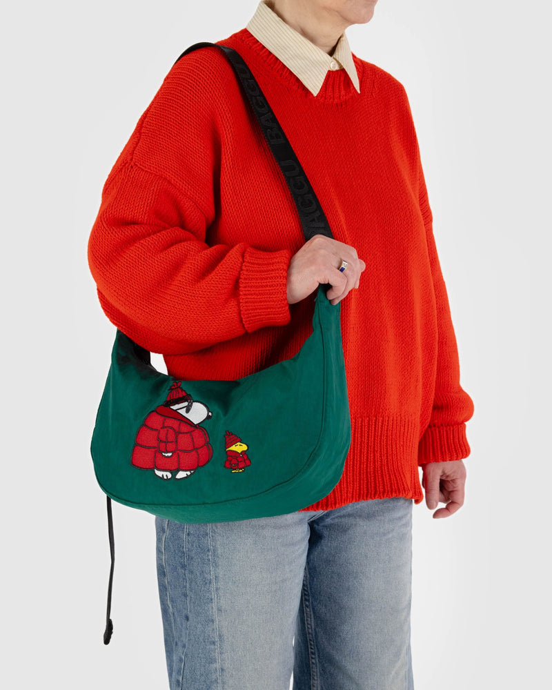 Baggu x Peanuts Medium Nylon Crescent Bag
