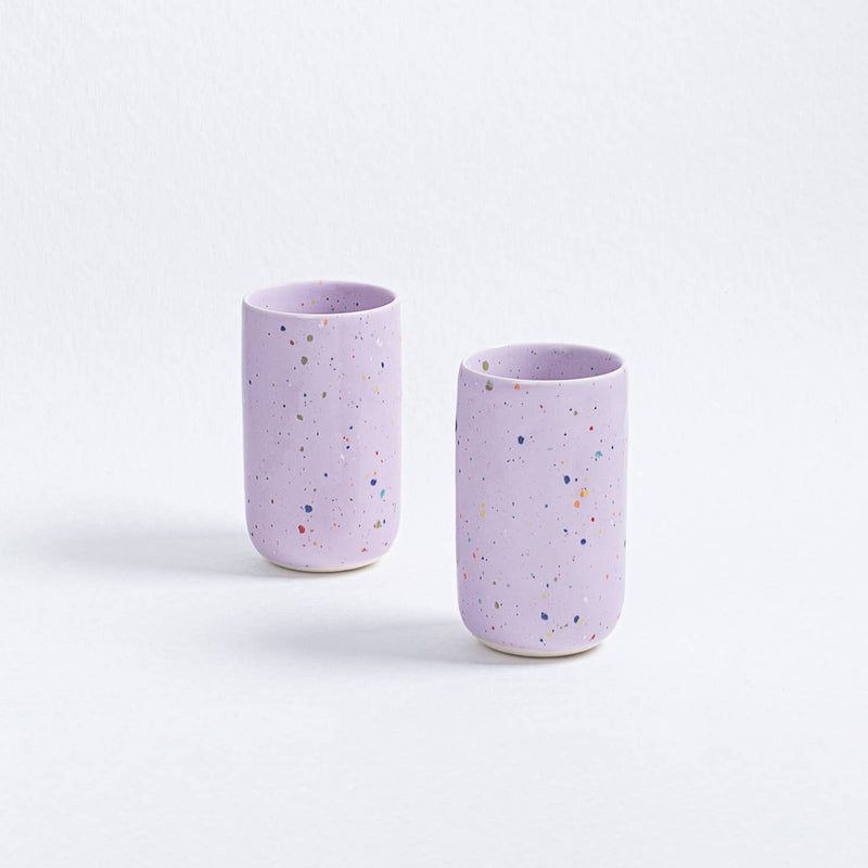 Lilac Speckled XL Tall Coffee Mug